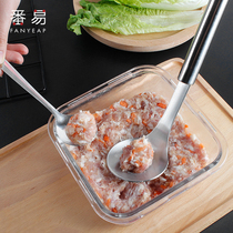 Boulettes de viande Boules de viande Spoonful Meat Balls Spoon Edible Stainless Steel Round Squeeze Meatballs Maker for Home Fried Balls