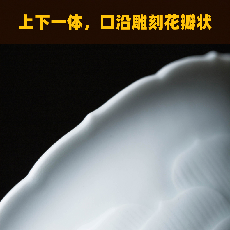 Twenty - four ware jingdezhen ceramic kung fu masters cup white porcelain tea set single cup bowl cups sculpt sample tea cup