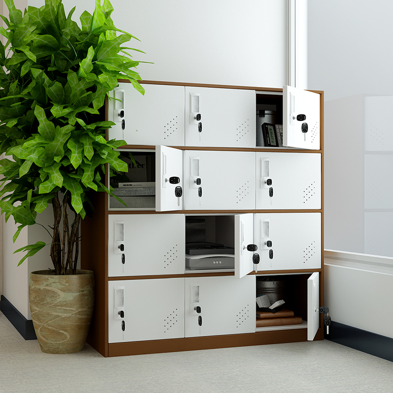 Willsenia Employees Locker more wardrobe Sub-deposit Dormitory Steel Bathroom dressing Tin cabinets Color Schoolbag containing cabinet