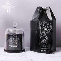 Glass cover essential oil aromatherapy candle Cup smokeless sober plant wax fragrance with hand gift creative birthday gift