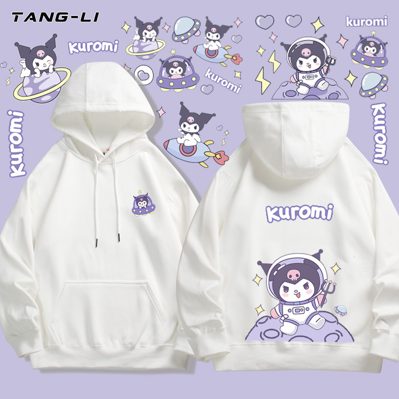 Sanrio Kuromi X Astronaut Collaboration Hoodie Spring/Autumn Trendy Brand Student Sweatshirt Jacket