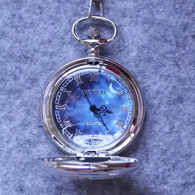 Pocket watch can put photos of men's mechanical children boys and girls student constellations antique retro flip mechanical animation