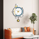 Swing decorative painting wall clock silent new style without punching