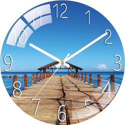 Dilan Clocks Wall Clock Living Room Quartz Clock Home Clock Wall-Mounted Bedroom Clock Silent No-Drill Wall Clock