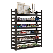 Household iron shoe rack multi-layer storage rack balcony steel entry door simple small shoes door shoe cabinet