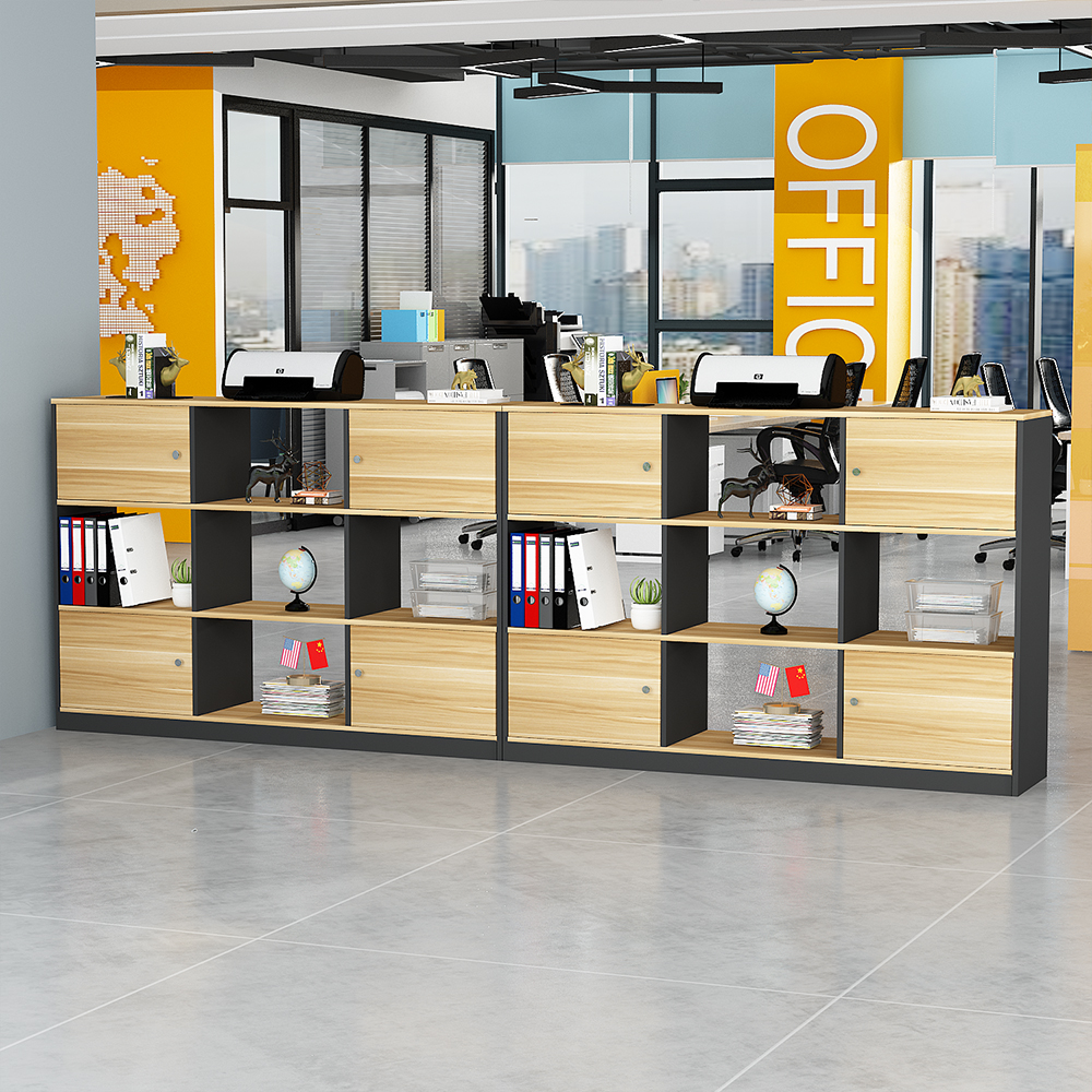 Office partition screen cabinet file cabinet lockwood cabinet archivesDouble-sided flower slot display