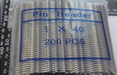 Pitch 2 54MM single ROW pin single row pin small black clip 1*40PIN 200 BAGS