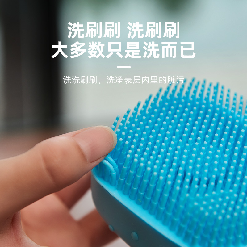 Dog bath massage brush Pet Bubble brush Go to floating wool Silicone Brush body lotion Bath Dew Color Random Hair