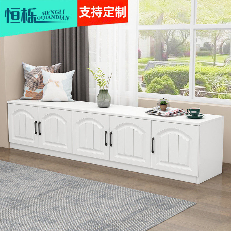 Floating window cabinet locker against the wall floor cabinet storage cabinet low cabinet locker tatami home balcony cabinet customization