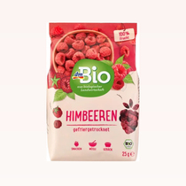 (Available over 300) German DM bio organic freeze-dried raspberries 25g