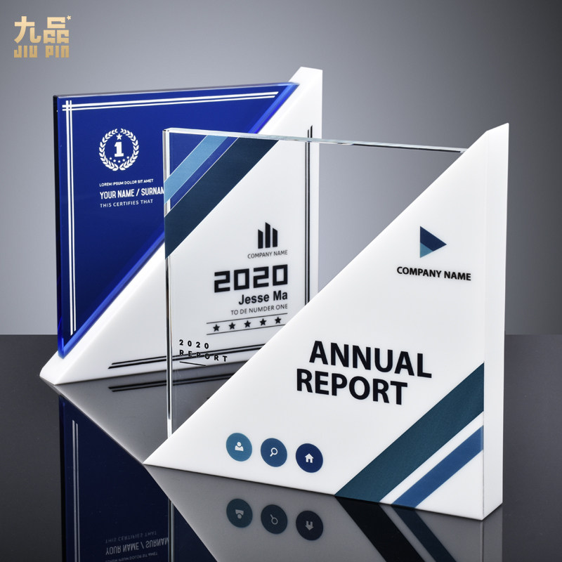 Creative Trophy High-end atmospheric crystal medal souvenirs custom formulation honor award letter authorization book commemoration