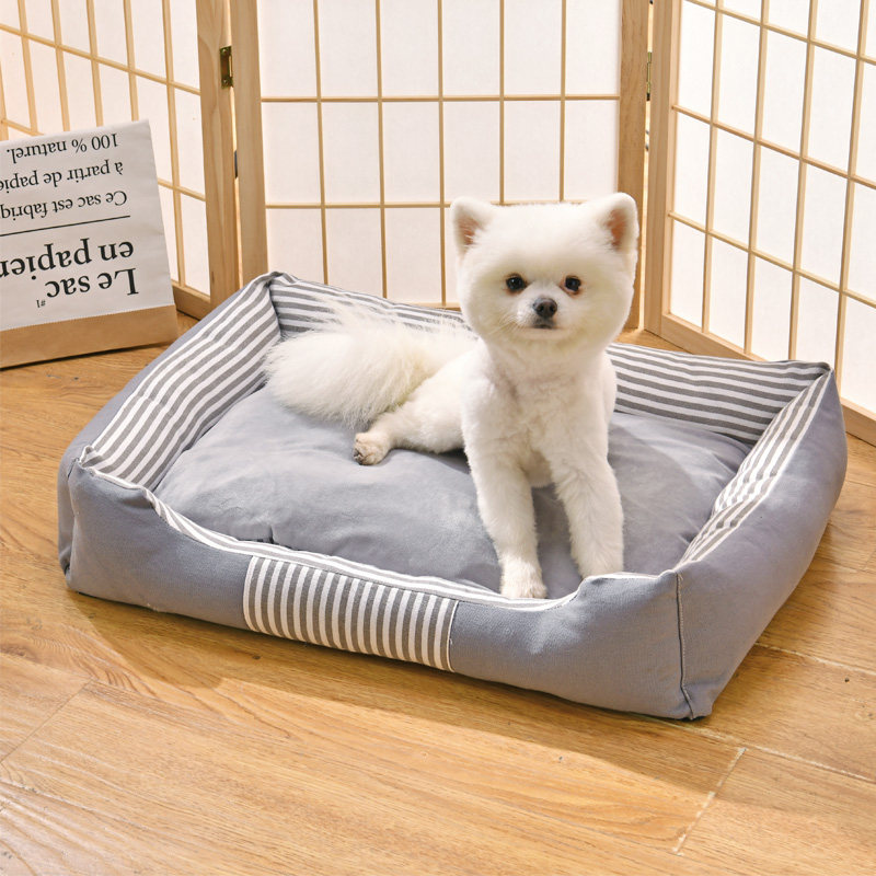 Dog Nest Removable Wash Four Seasons Universal Pet Mat Sleeping Mat Small Large Canine Fur Cat Nest Winter Dog Supplies Bed-Taobao