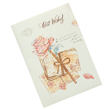Alley birthday greeting card envelope set flower card blessing postcard high-end graduation message folding card 520 chinese valentine's day gift for boyfriend and girlfriend teacher teacher's day thank you letter