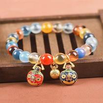 The same type of half-sugar bracelets sugar-heart agate bracelet and Beijing ancient multi-treasure gold-swallowing beast rabbit in the Year of the Zodiac Year.