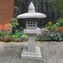 Stone Lantern Courtyard Antique Chinese Style Decoration Green Stone Day Style Landscaped Solar Stone Lantern Lawn Retro Landscape Pendulum