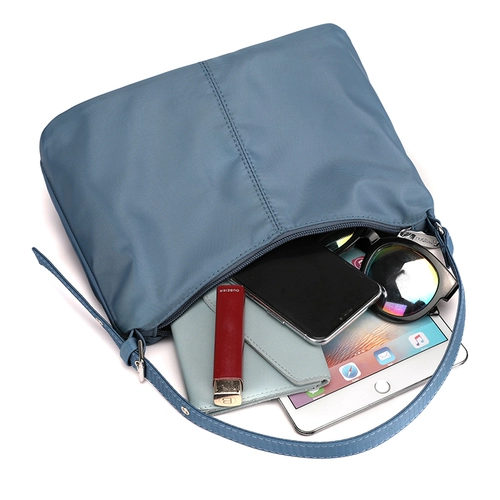 Сумка подмышку, сумка через плечо, сумка на одно плечо, шоппер, нейлоновая небольшая сумка, ткань оксфорд