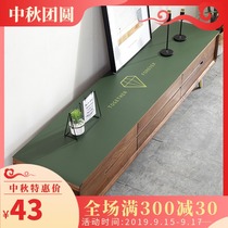 Leather TV cabinet table mat rectangular coffee table tablecloth cover waterproof and oil-proof anti-iron disposable dressing table table mat