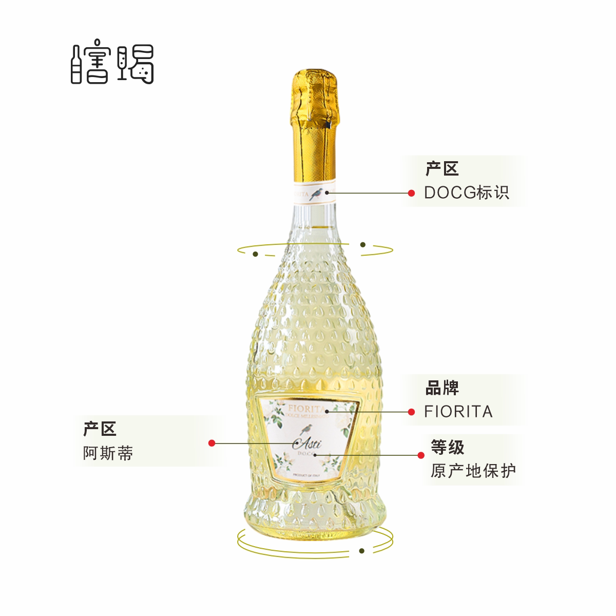 🎉 爽口高泡,意大利甜白起泡葡萄酒 🥂 - 瞎喝阿斯蒂,送礼首选-起泡及香槟葡萄酒-淘宝好物网