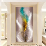 5D Diamond Painting полна бриллиантов, легких роскошных перьев Lungyu, бриллианты, Cross Stitch 2023 Новые модели простых пейзажей вышивки