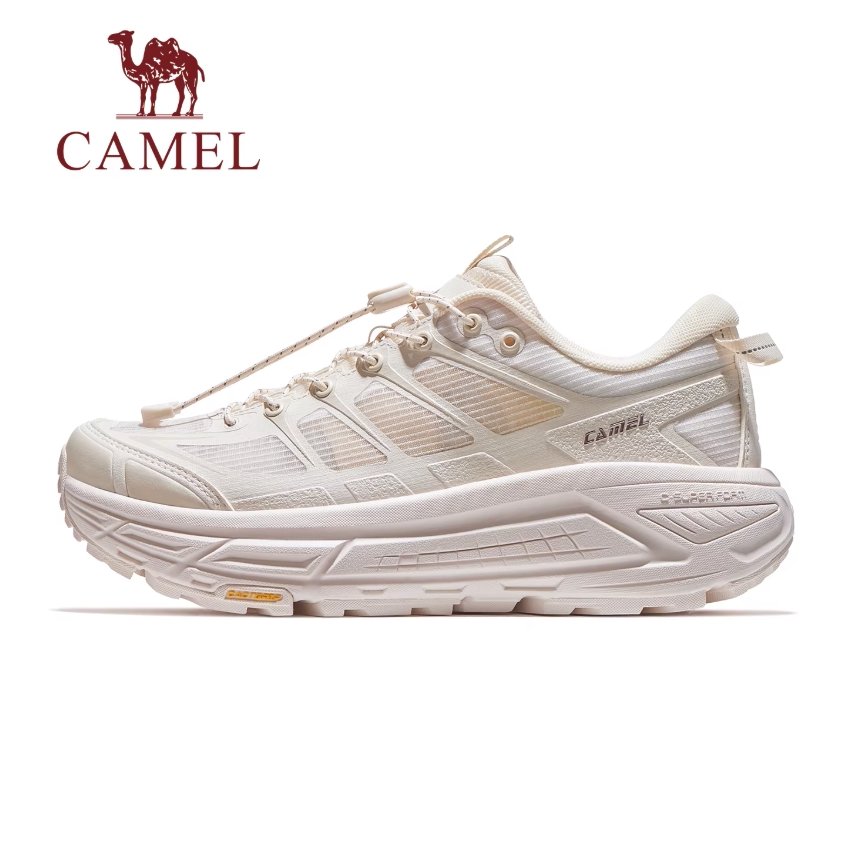 骆驼碳zero2代户外鞋新款白色减震厚底鞋透气软底通勤鞋休闲男鞋