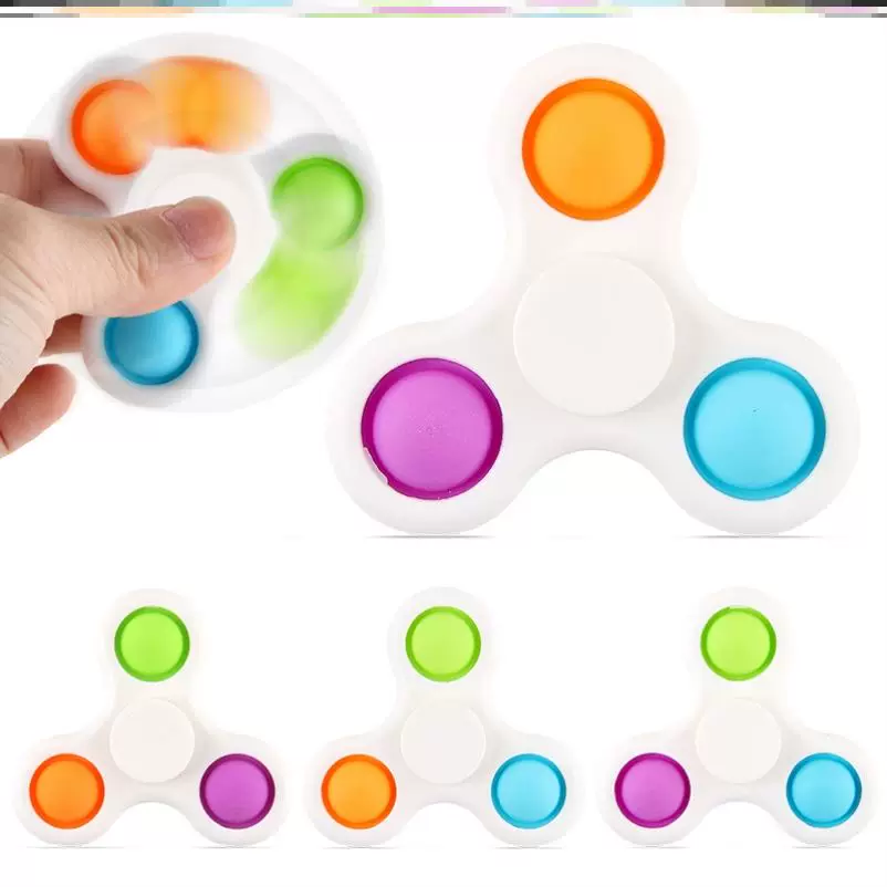 Анти-стресс Фиджет игрушки пальцевой вращатель Popit Pop it