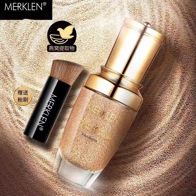 Big Brands Bubble powder bottom liquid light mining Qinying water light Immaculate Lasting Moisturizing Tibright Color BB Cream Students