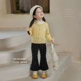 Детские осенние штаны-клёш, универсальные штаны для отдыха, детская одежда