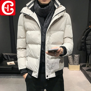 男士外套秋装冬季休闲棉服加绒上衣棉袄男装