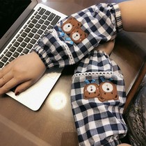 2020 new style sleeves womens fashion personality work anti-dirty cute sleeves Korean version of adult cartoon pure cotton hand sleeves