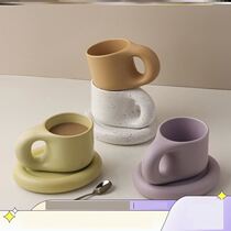 Unique cup coffee cup small exquisite Japanese mug lovers ins wind advanced female creativity