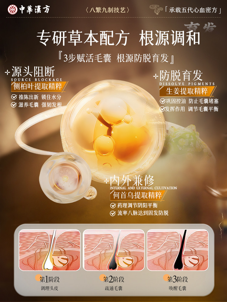 Hair Growth Serum, Hair Growth Agent, Increases Hair Density, Nourishes Hairline, Rapid Growth, Prevents Hair Loss, Nourishing Scalp Essence for Men and Women