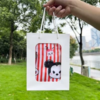 Красная полосатая сумка+открытая сумка для окон