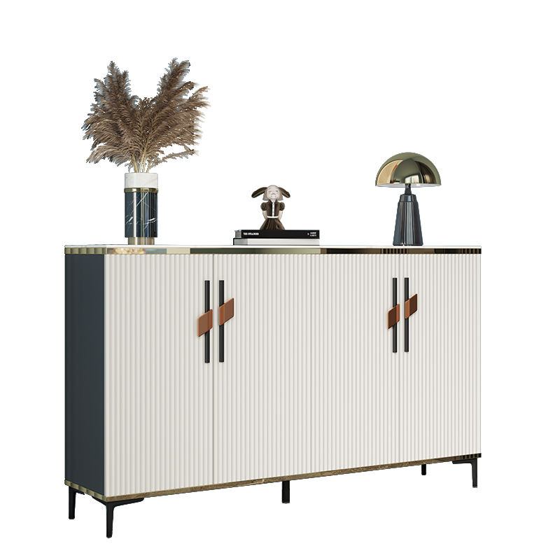 Light luxury rock slabs enter the door and enter the house to change shoes, one stool, large-capacity storage, storage, corridor, aisle, porch cabinet can be customized