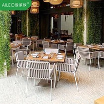 Nordic Outdoor Table & Chair Villa Furnished CourtyOutdoor Catering & Chain Outdoor Table & Chair