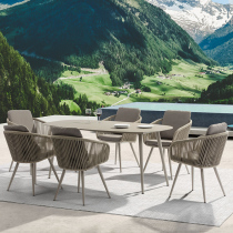 Nordic Farm Outdoor Table and Chair CourtyVilla Terrace Caterina Table and chairOutdoor Garden Balcony Balcony and chair