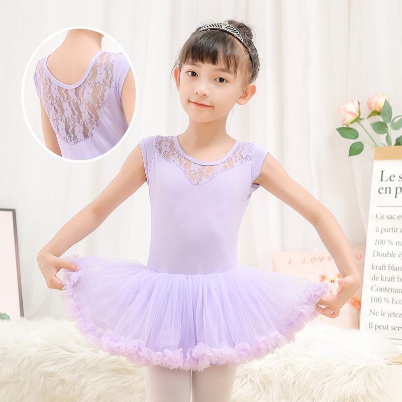 Yiyi children's dance clothes women's training clothes convex skirt dresses spring and summer short-sleeved Chinese dance examination clothing