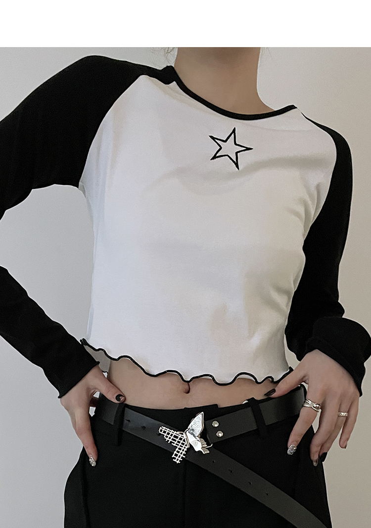 Gürtel Damen New Trim Butterfly Schwarz Vielseitiger Gürtel Jeansgürtel_voghion.com