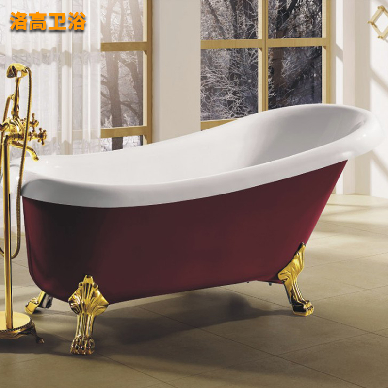 Independent bathtub household adult acrylic small household bathroom 1 41 51 61 7m precious bath 1670