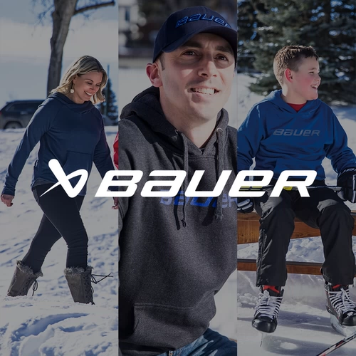 bauer Хоккей для отдыха, хоккейная толстовка с капюшоном для мальчиков и девочек, спортивный дышащий лонгслив