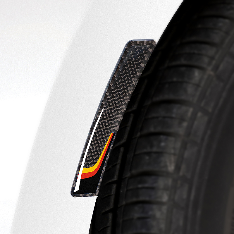 Car eyebrow anti-collision carbon fiber front and rear bar anti-scraping BMW Benz Audi General Decoration Paste