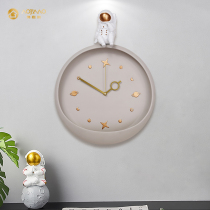 Net red light extravagant Nordic childrens house hanging bell living room home fashion modern minimalist creative muted wall-mounted clock table