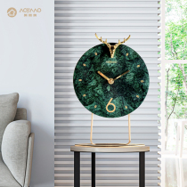 European-style clock home living room silent clock simple ornaments creative fashion Station clock modern light luxury atmospheric clock