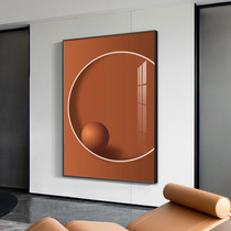 Decorative painting of the porch is light and luxurious high-grade art painting vertical plate wall painting at the end of the corridor simple modern abstract geometric hanging painting