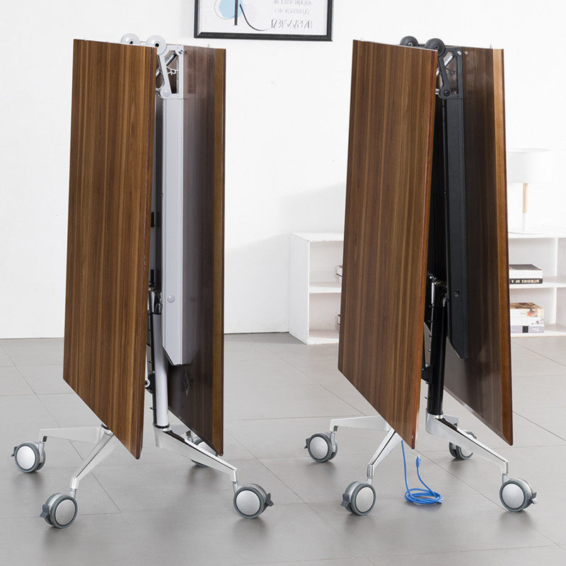 Folding conference table long table training table desk can be spliced mobile folding table long table multi-functional retractable