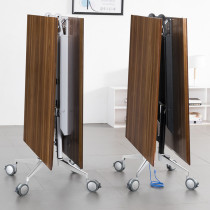 Folding conference table long table training desk desk can be spliced mobile folding table long table multifunctional retractable