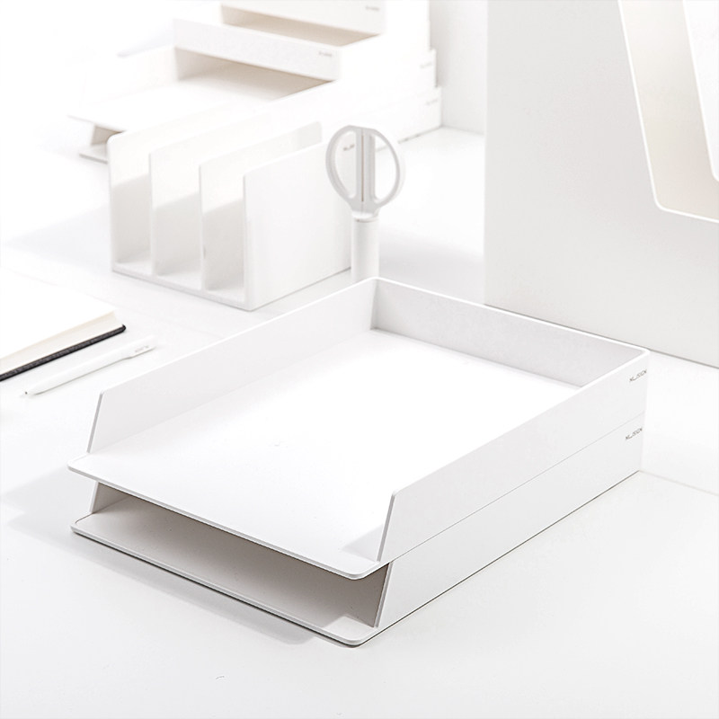 Newsay NS021 File Depository Double Horizontal Document Shelf Multilayer of superimposed File Block Office Containing shelf A4