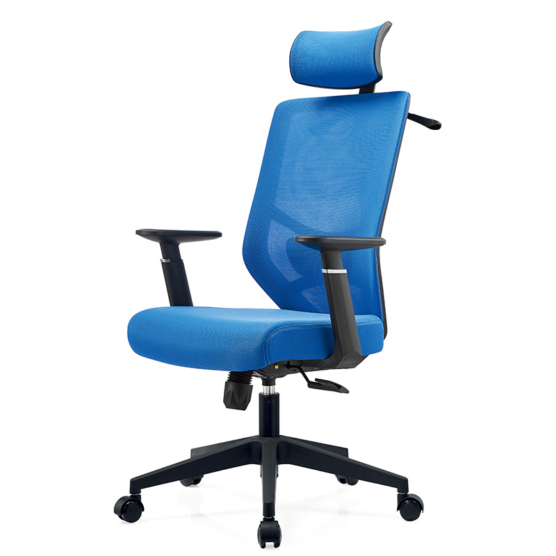 (Shanghai) Office chair high back leaning on head waist leaning against lifting pulley computer chair swivel chair staff head manager chair