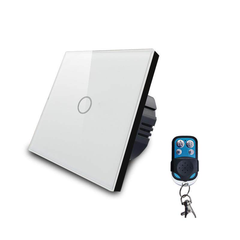 Manufacturers supply 86 type remote control switch RF 433 remote control touch single fire line switch smart touch switch