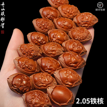 Zhoushan Grand Master pure hand-carved original leather relief arhats olive core long string men and women nuclear carving play neck hanging