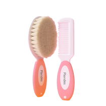 Baby safety comb set soft wool newborn childrens dandruff removal baby girls fetal hair shampoo brush comb